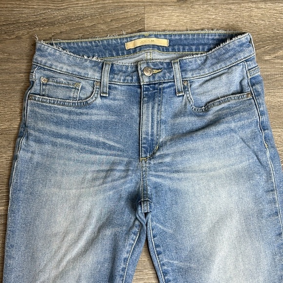 Joe’s Jeans The Icon Mid-Rise Skinny Crop Jeans Raw Hem Blue Wash Women’s Sz 27 - Picture 2 of 12